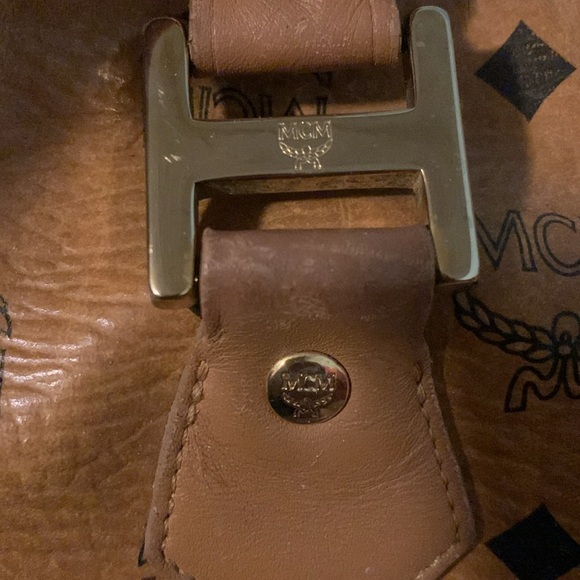 MCM Pre-loved EUC Authentic Cognac Boston Bag - Picture 6 of 17